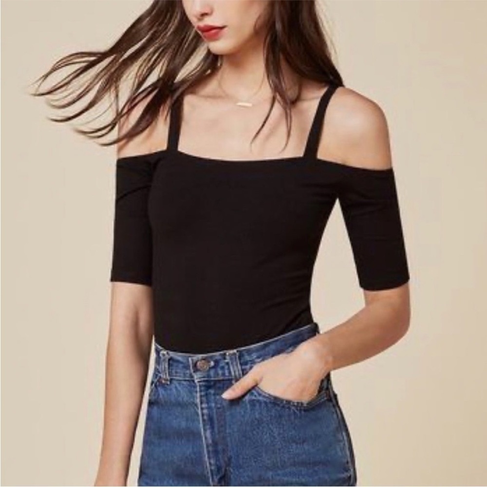 Reformation bodysuit in black